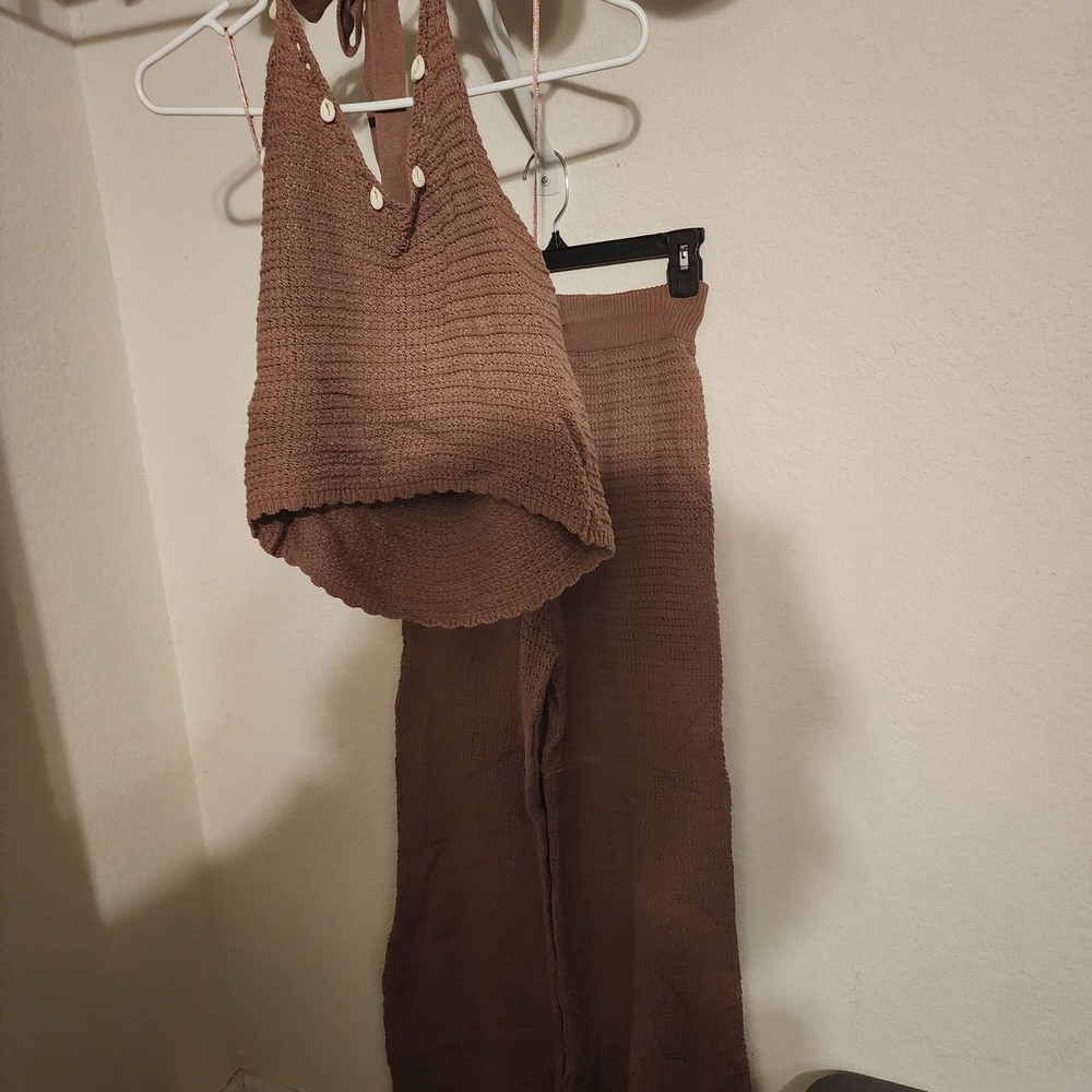Sincerely Jules Brown Knit Jumpsuit